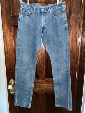Levi's Straight-Leg Jeans in Light Blue Denim